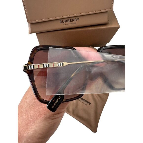BURBERRY Olivia Brown Oversized Sunnies Sunglasses NEW New with original box - Picture 6 of 6